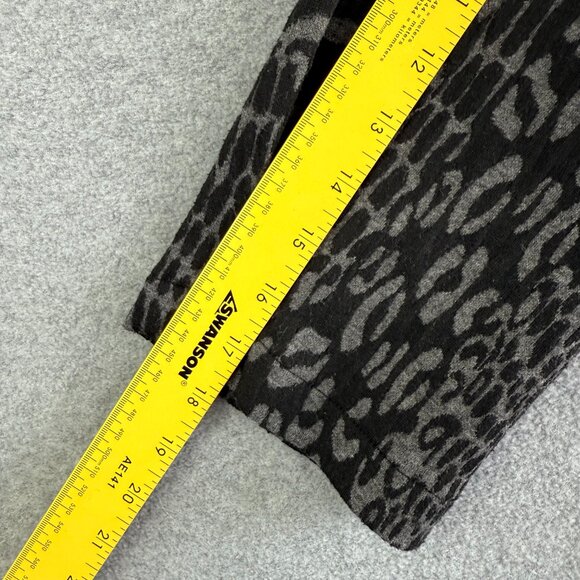 Notations Grey Abstract Animal-Print Button Jacket — Size S - Picture 8 of 10